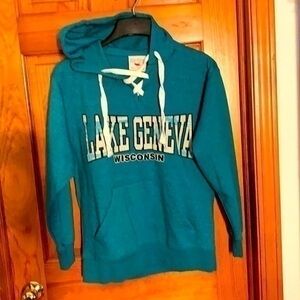 Teal Hoodie - Lake Geneva, WI